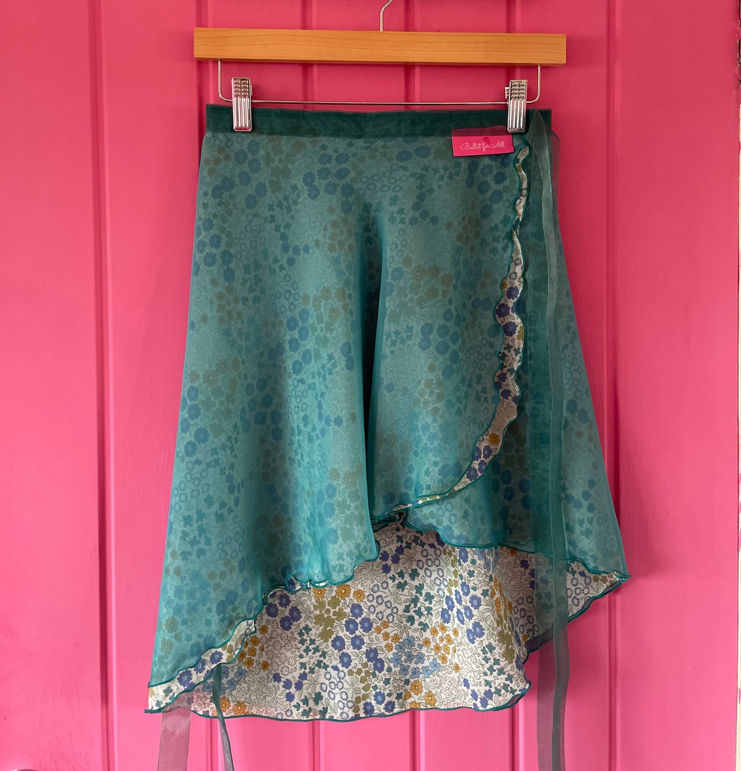 Little Flower- Two Layers Wrap with printed fabric