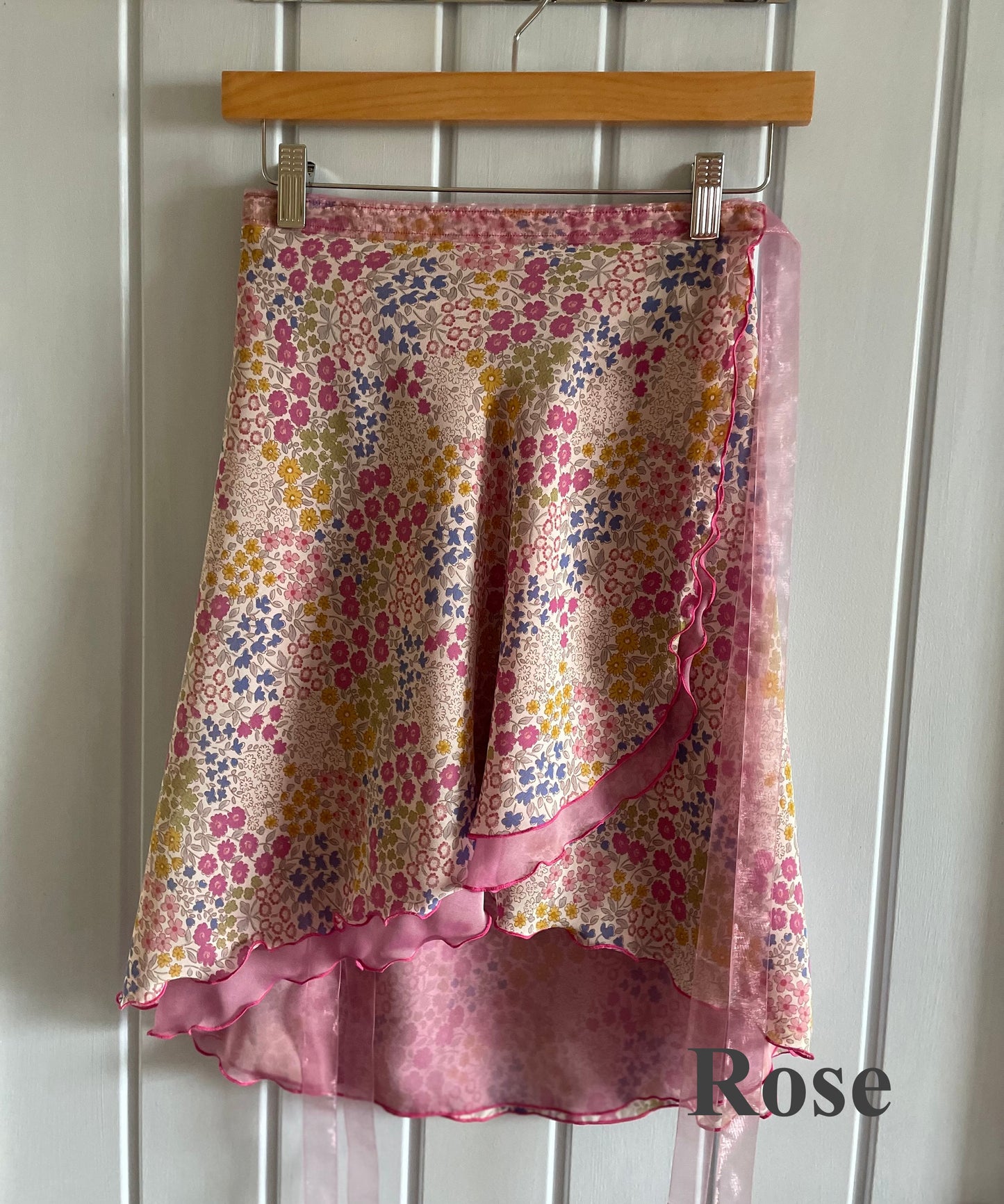 Little Flower- Two Layers Wrap with printed fabric