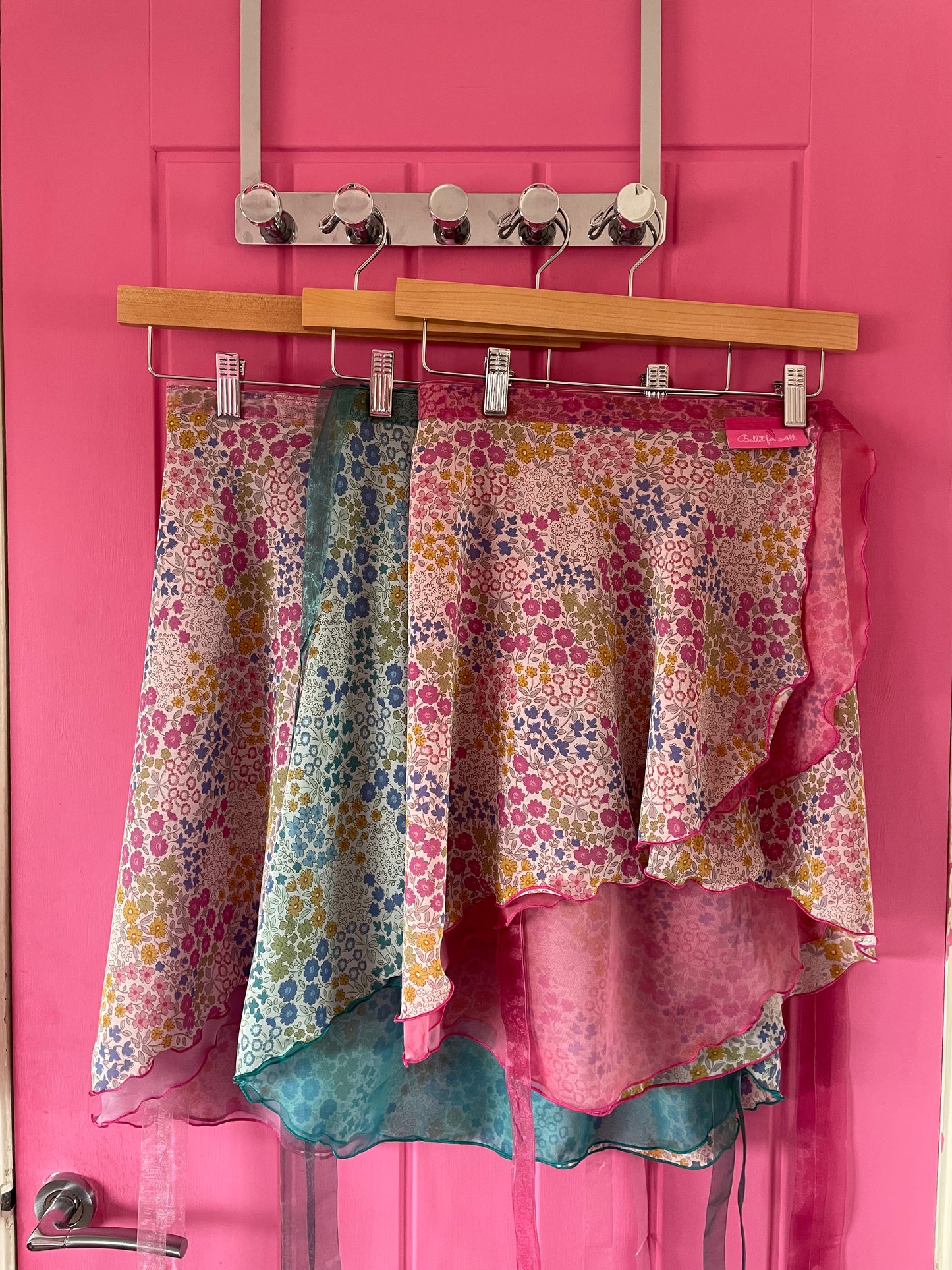 Little Flower- Two Layers Wrap with printed fabric