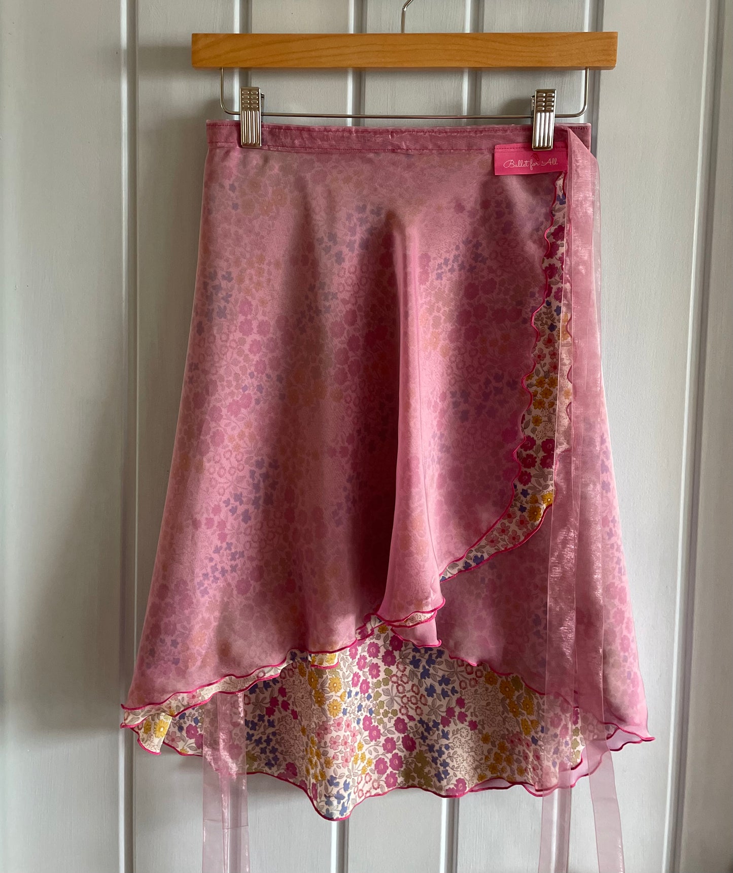 Little Flower- Two Layers Wrap with printed fabric