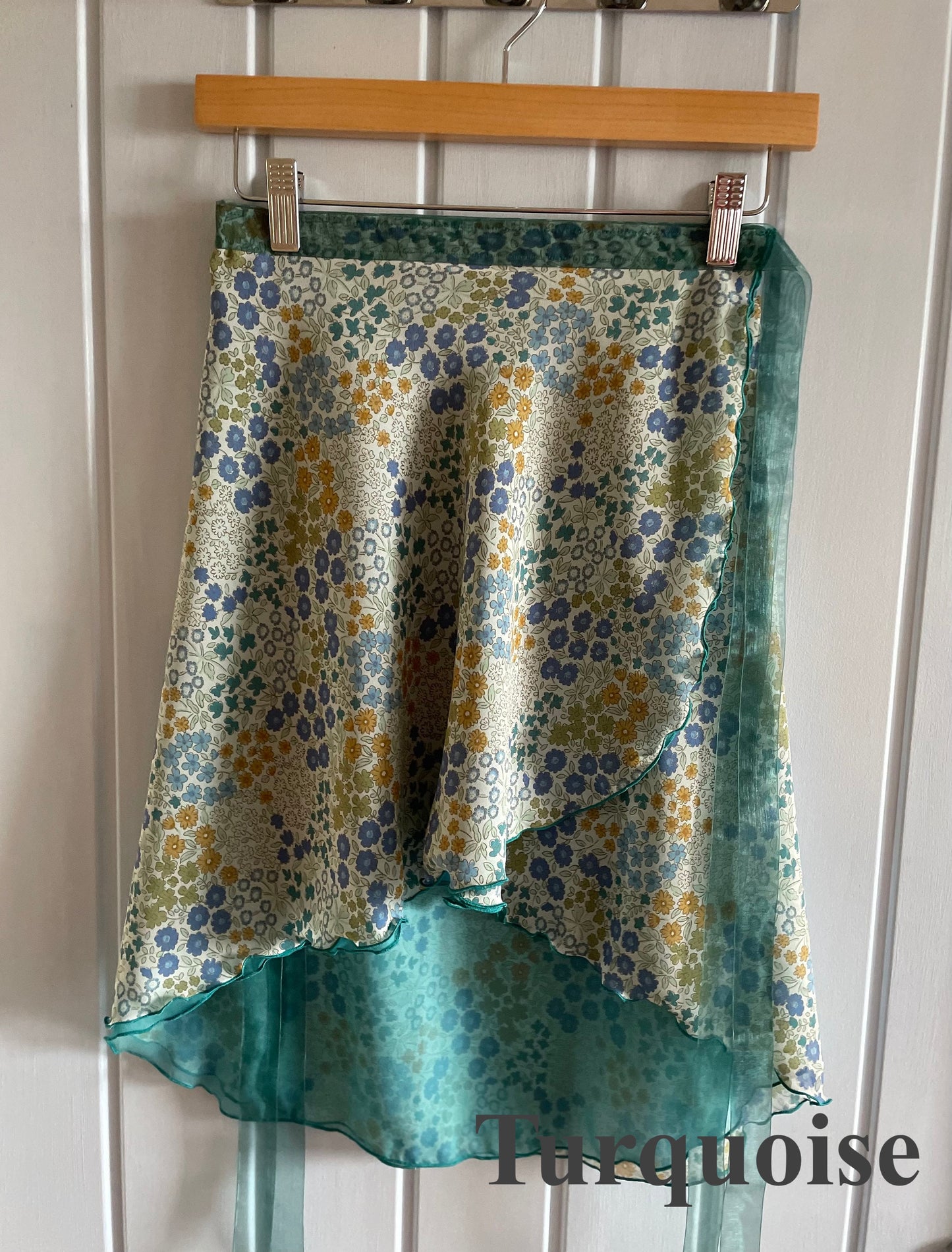Little Flower- Two Layers Wrap with printed fabric